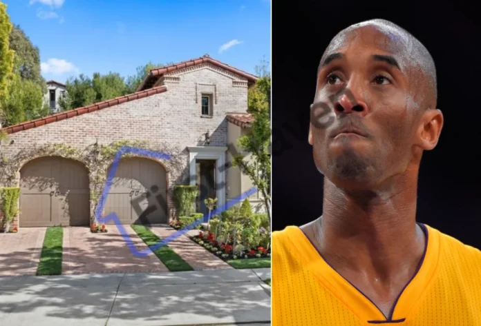 Exterior view of Kobe Bryant house located in Newport Beach showcasing luxury architecture