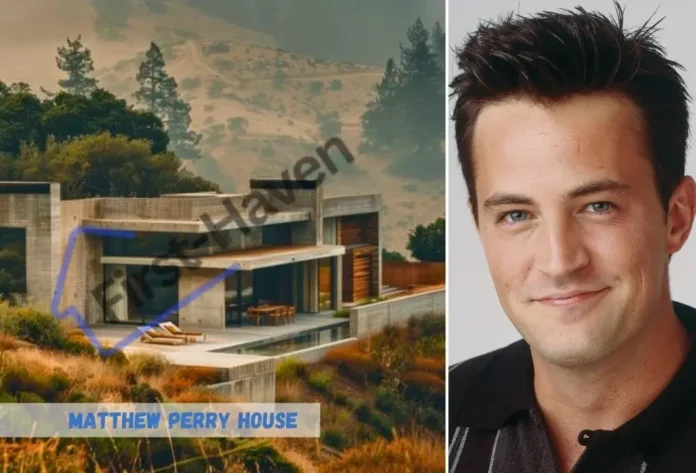 Matthew Perry House in the Hollywood Hills, California, showcasing its luxurious design and breathtaking amenities.