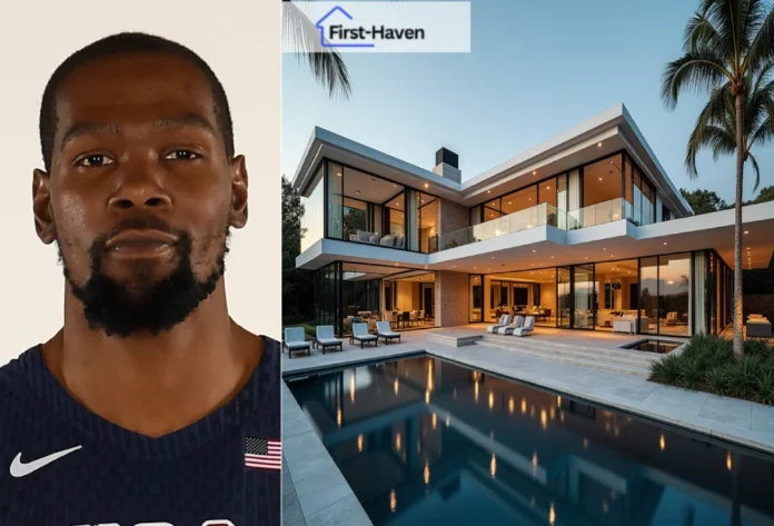 Kevin Durant house in Hidden Hills featuring modern farmhouse design and luxury amenities.