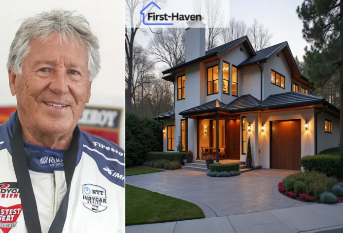 Mario Andretti House: 18,513 sq ft Tuscan-style mansion in Nazareth, PA with trophy room and wine cellar.