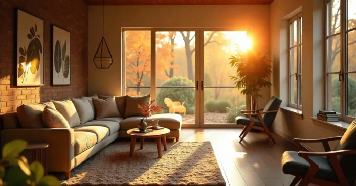 Bright and inviting living room with modern decor, large windows, and sunlight streaming in—showcasing Faqlogin.com Home Improvement ideas for a stylish home.