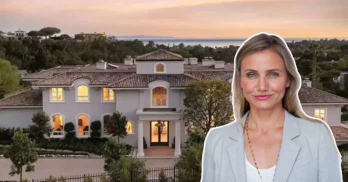 Cameron Diaz house in Montecito California with ocean views and Mediterranean architecture