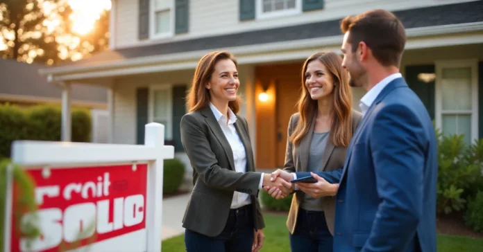 EllenDeWittRealEstate.com real estate agent helping first-time home buyers with successful property purchase and sold sign