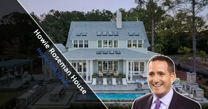Howie Roseman house in Villanova Pennsylvania featuring colonial architecture and 2-acre grounds