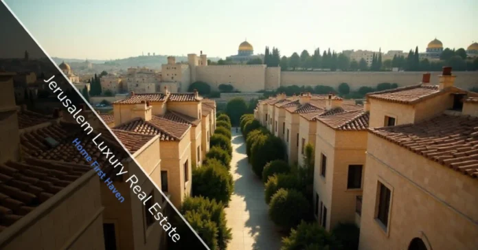 Jerusalem Luxury Real Estate properties in Talbiya neighborhood showing historic stone villas and tree-lined streets