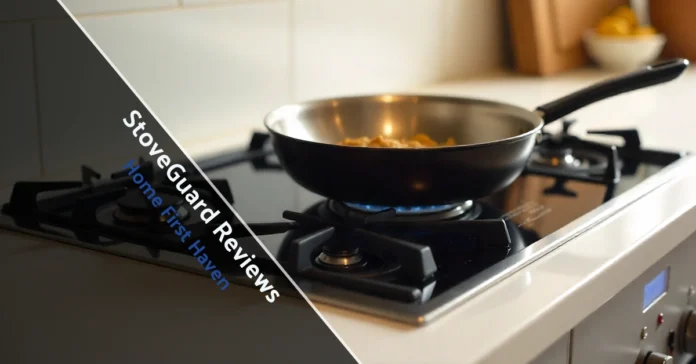 StoveGuard Reviews heat-resistant stove protector catching spills, keeping stovetop clean and scratch-free.