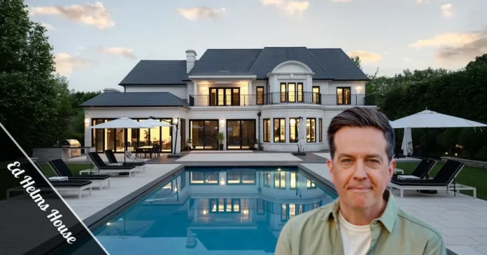 Ed Helms house exterior Hollywood Hills contemporary architecture Ed Helms house Los Angeles California property design