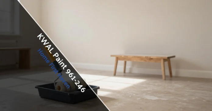 KWAL Paint 961-246 applied on modern living room walls showing smooth finish and professional interior painting results