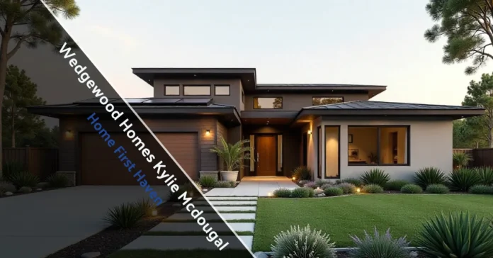 Wedgewood Homes Kylie Mcdougal luxury sustainable home exterior with solar panels and modern design