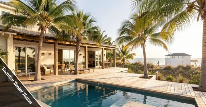 Vacation rental homes – beachfront property with private pool and ocean view for family vacations