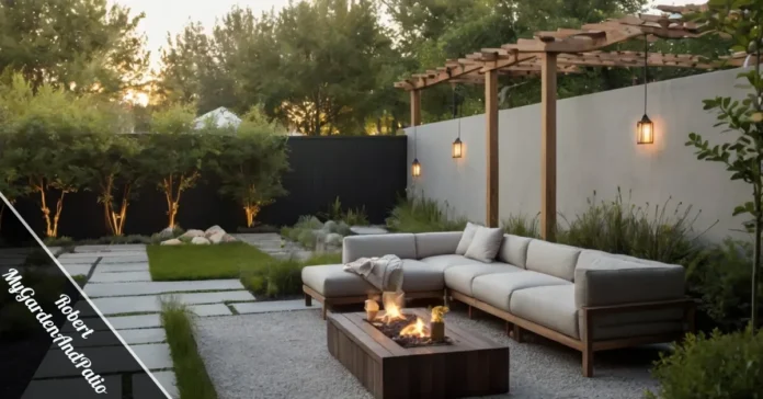 Robert MyGardenAndPatio showing a practical backyard patio with durable materials, smart layout, and realistic DIY garden design.